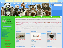 Tablet Screenshot of exkluzivni-plysove-hracky.cz